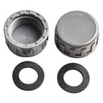 thumbnail image 4 of 2pcs Pipe PVC Threaded Cap Round Female Thread Hose Connector with Rubber Seals, 4 of 9