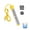 Yellow, variant on 1500W Immersion Water Heater Electric, Fast Heating Portable Water Heater with 304 S S Guard & LCD Thermometer, Bucket Heater for Home Camping Bath Pool Outdoor Use