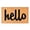 Light Brown, variant on Calloway Mills Coir Script Hello Doormat, 3' x 6'