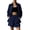 A89-Navy, variant on Sokhug Womens 2 Piece Casual Set Plus Size Oversized Button Down Shirt and Elastic Waist Shorts with Pockets Soft Breathable Summer Outfit