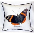 thumbnail image 4 of Betsy Drake HJ762 Red Admiral Butterfly Throw Pillow- 18 x 18 in., 4 of 4
