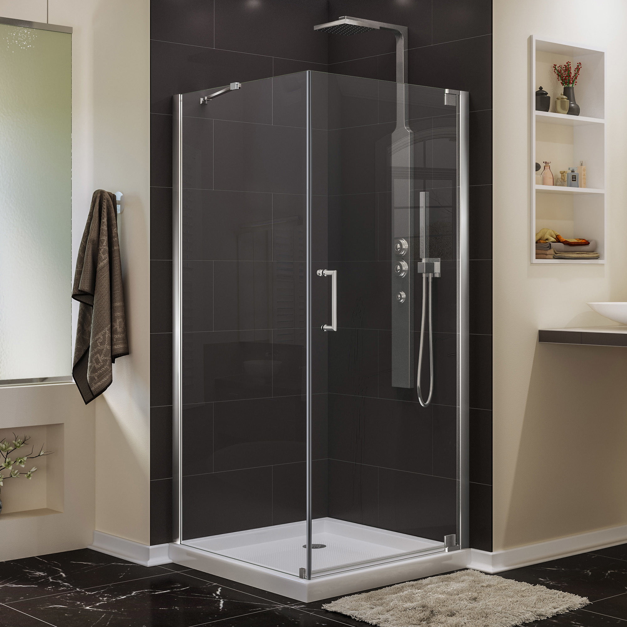 Shower Enclosure Safety Glass 35.4x31.5x70.9