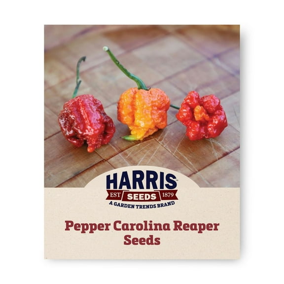 Harris Seeds - Pepper Carolina Reaper Seeds - Deep Red Color - 50 Seeds