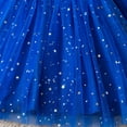 thumbnail image 6 of WhouRiu Dresses for Toddler Girl Star Sequin Square Neck Long Sleeve Evening Gown Elegant Holiday Pageant Tulle Dress Blue,Size 2-3 Y, 6 of 7