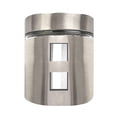 thumbnail image 1 of Cannister Mainstays Vidrio Calizo Cubierta de Acero Inoxidable 650ml Ventanillas Cuadradas, 1 of 4