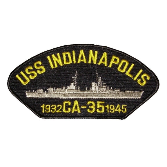 USS INDIANAPOLIS CA-35 PATCH USN NAVY SHIP HEAVY CRUISER PORTLAND CLASS INDY
