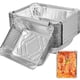 thumbnail image 1 of Bandejas de papel de aluminio antiadherentes para hornear, grado alimenticio, 1100ml, doble cesta, freidoras de aire, horno, asar, 50 piezas, 1 of 4