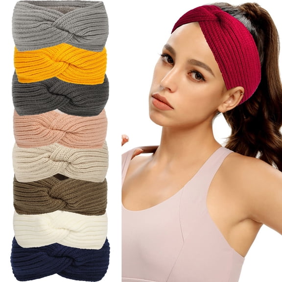 Helii Winter Headbands for Women Knit Fleece Lined Warm Sports Headband