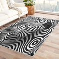 thumbnail image 1 of Zebra Rugs for Living Room Bedroom - Stripe Rug 3x5 - Black and White Carpet for Home Decor - Washable Non Slip Patterned Indoor Small Area Rug - Soft & Low Pile (ZJ&456), 1 of 7