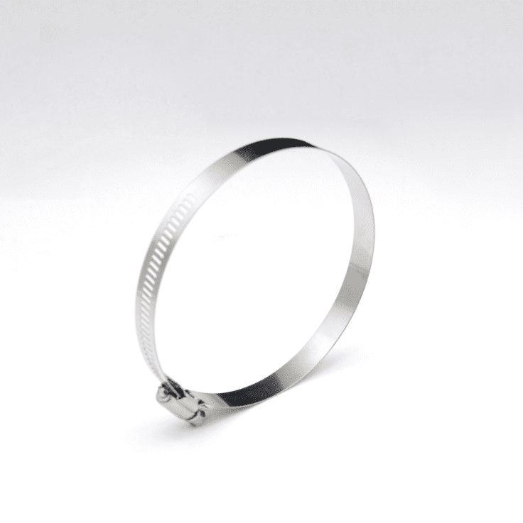 4pcs Adjustable Stainless Steel Duct Clamps Hose Clamp Air Ducting Clamp