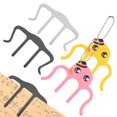 thumbnail image 1 of SHOWERORO 4 Pcs Clips de Musique en Forme de Pieuvre Argent pour Organisation de Partitions, 1 of 8