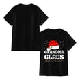 thumbnail image 4 of OdeJous Funny Grandpa Claus Graphic Christmas Men Women Graphic T-Shirt Funny Clothing Black 3XL, 4 of 6