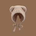thumbnail image 5 of vnanda Women Winter Hat Winter Hat for Women Knitted Soft Thick Ear Protection Solid Color Elastic Cartoon Ear Decor Warm Heat Retention Unisex Couple Knit, 5 of 8
