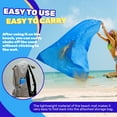 thumbnail image 5 of 2 Pack Pocket Beach Blanket with Bag, 59'' x 55'' (2-3 Adults) Beach Mat Sand Free Waterproof, Lightweight Outdoor Picnic Blankets, Packable Camping Blanket Tarp for Hiking Travel (Blue), 5 of 7