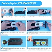 58A Toner Cartridges Black Compatible for 58A CF258A 58X CF258X 258A M404n M404dn M406dn M428fdn M428fdw M428dw M430f M404 M428 Printers | 2-Pack