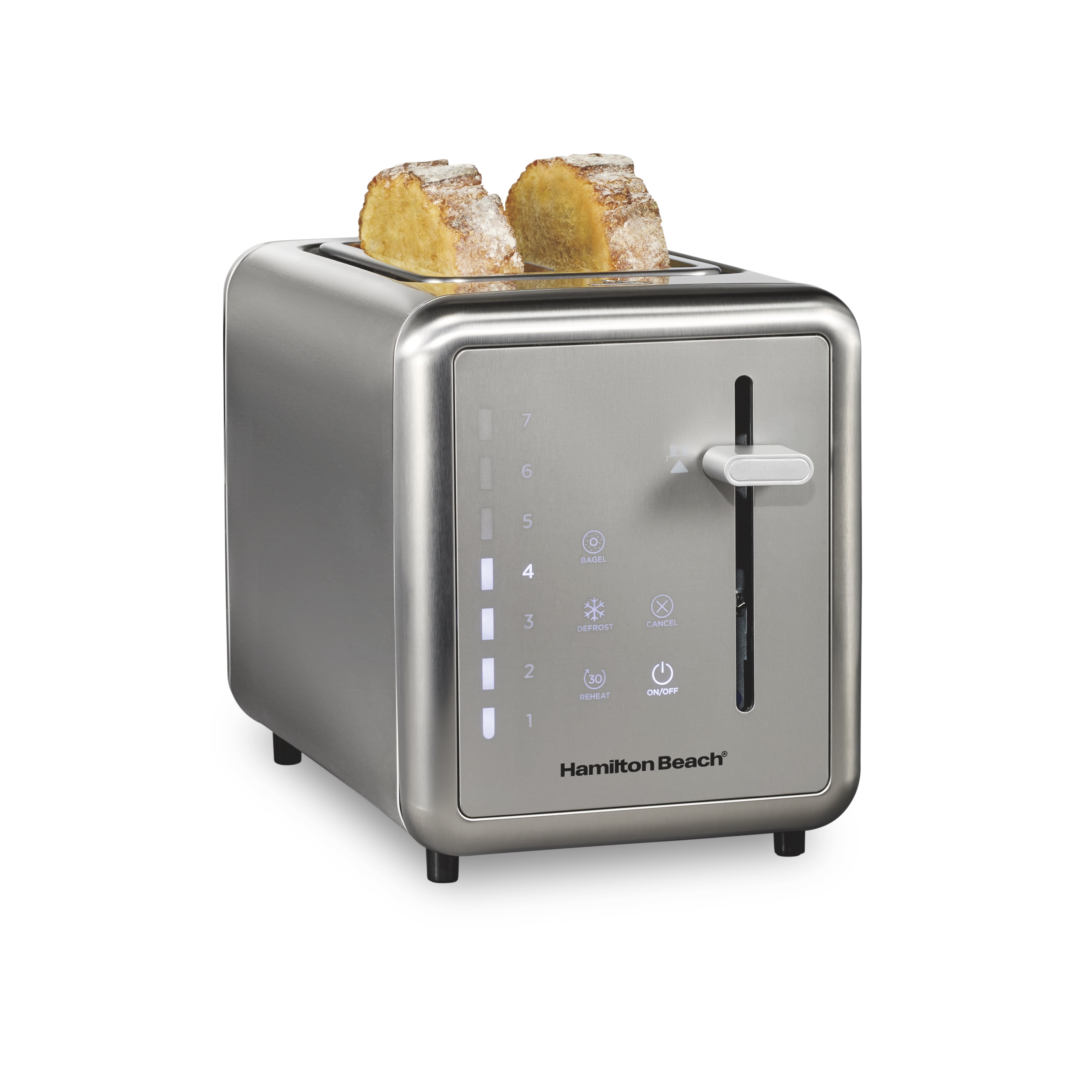 Hamilton Beach Toaster, 2-Slice Modern Luxe Series, Stainless
