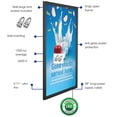 thumbnail image 3 of M&T Displays Buy Max LEDbox LED Light Poster Frame 24x36 Inch Black 1" Aluminum Profile Front Loading Wall Mounting Photo Picture Advertisement Sign Holder Mitered Corner Anti Glare Cover, 3 of 8