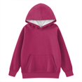 thumbnail image 3 of Kids Pullover Hoodie for Girls Boys Long Sleeve Sweatshirt with Pocket Soft Comfortable Casual Top for Children, 3 of 4