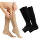 thumbnail image 1 of 2 pares de calcetines con cremallera en las piernas mangas de pantorrilla sin dedos para correr, 1 of 8