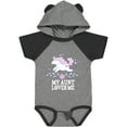 thumbnail image 3 of Inktastic My Aunt Loves Me Unicorn Girls Baby Bodysuit, 3 of 5