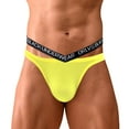 thumbnail image 1 of Vedolay Lace Underwears For Men Men's Pouch Hollow Briefs Underwear Sheer Low Rise Thongs Panties,Yellow M, 1 of 4