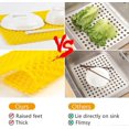thumbnail image 2 of Silicone Sink Mat, Kitchen Sink Protector Folding Heat Resistant Non-slip for Bottom of Farmhouse Stainless Steel Porcelain Sink, 13.5 x 13.5'(Yellow, 2 of 4