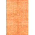 thumbnail image 1 of Ahgly Company Indoor Rectangle Contemporary Orange Abstract Area Rugs, 6' x 9', 1 of 6