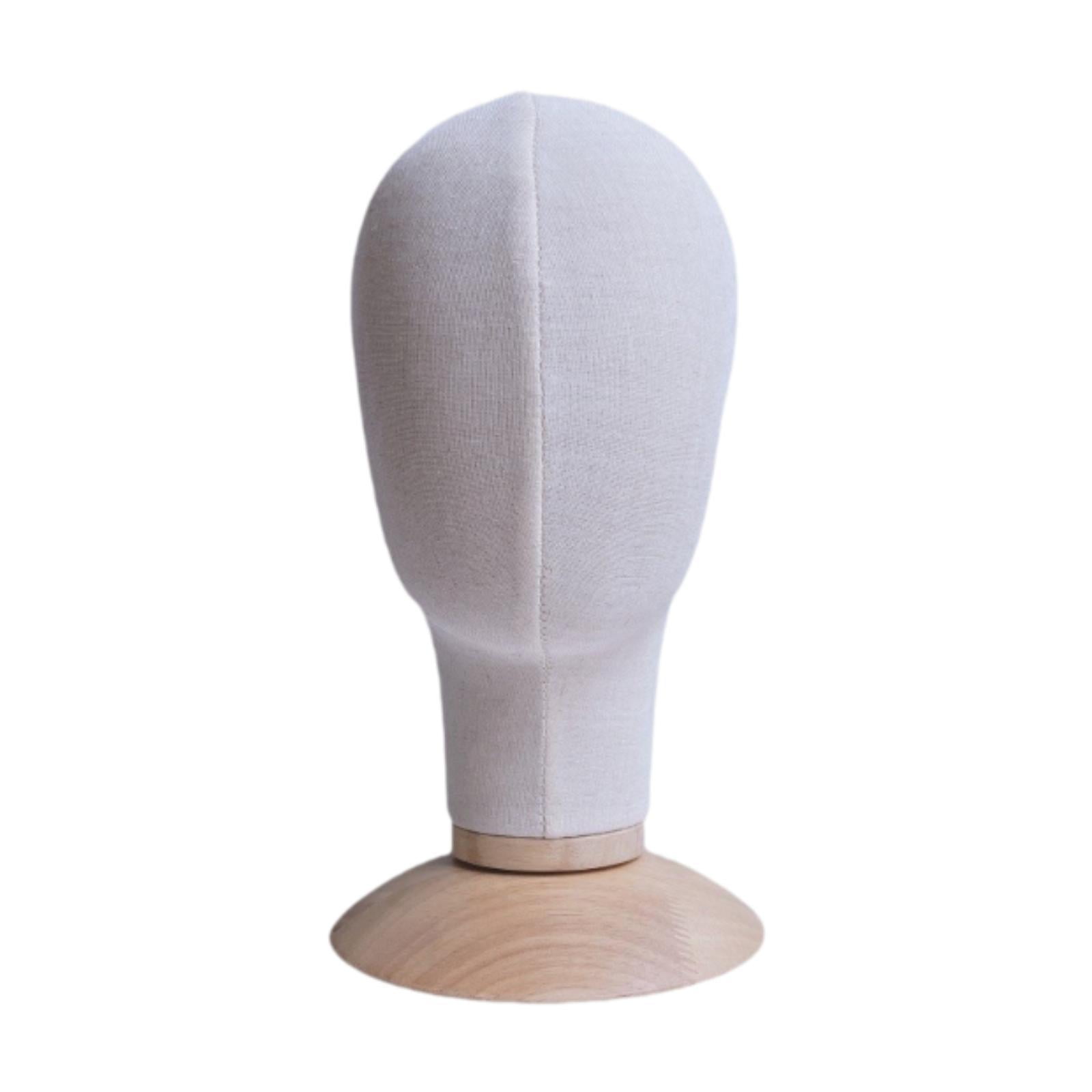 TOOYFUL Mannequin Head Model, Hat Display Stand with Base, Stand , Storage Hanger for Headwear Scarf Shopping Mall Barbershop