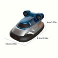 thumbnail image 3 of LNGOOR Mini RC Boat  2.4Ghz  90mAh  Low Battery Alarm  Remote Control  Light  Forward  Backward  Turn Left  Turn Right  Rotate In Place  Suitable For Lake Swimming Pool Toys RC Boat, 3 of 6