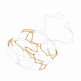 thumbnail image 1 of Bolsa de Red de Malla de Nailon, Portátil y Duradera, Para Balón de Fútbol, ​​Baloncesto, Voleibol o Fútbol, ​​Hecha de Malla de Nailon Resistente, Blanca y Amarilla, 1 of 7