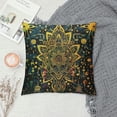 thumbnail image 2 of PHYHOO  Mandala Throw Pillow Cushion Cover, Bohemian Paisley Ornament Tattoo Vintage Design Print, Decorative Square Accent Pillow Case,  Charcoal Grey White, 2 of 5