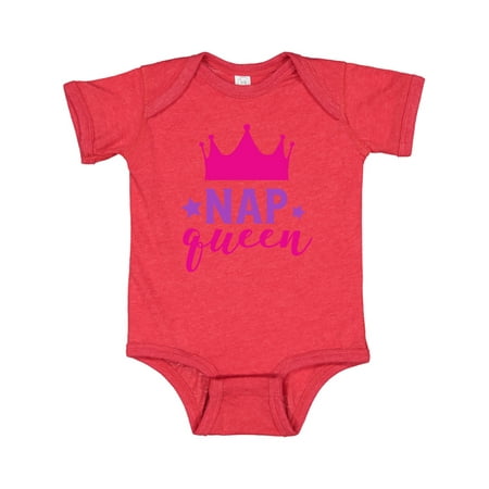 

Inktastic Nap Queen Crown Stars - Pink Purple Gift Baby Girl Bodysuit