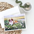 thumbnail image 2 of Saint Bernard in Flowers Greeting Cards and Envelopes Pack of 8, 2 of 2