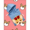 thumbnail image 3 of Royal Corgi Smiling Royal Crown Hoodie Women -Image by Shutterstock, Female XX-Large, 3 of 4