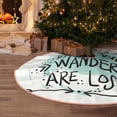 thumbnail image 5 of Sikiie Not All Who Wander Are Lost1 Nativity Christmas Tree Skirt, Jesus Christian Winter Holiday Tree Mat Decoration(30-48IN)36", 5 of 6