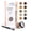 Light Brown, variant on Natural Eyebrow Powder Eyebrow Kit – Mica Brow Powder Eyebrow Makeup Kit with Professional Angled Eyebrow Brush – 10 Natural Shades – No Parabens or Chemicals – Eyebrow Shaper Kit by NuBeauti