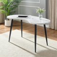 thumbnail image 1 of Steve Silver Kinsley White Marble Desk, 1 of 7