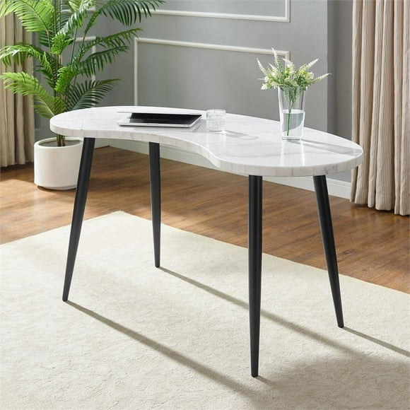 White Marble Office Desk