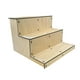 thumbnail image 5 of Expositor de alimentos de madera de 3 niveles, multifuncional, para decoración de fiestas y estilo rústico., 5 of 9