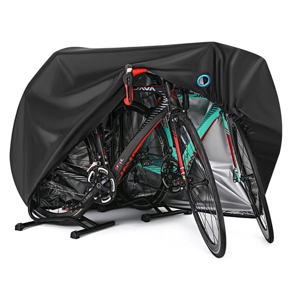 Funda impermeable para bicicleta hanmir con orificio para candado, para 2-3 bicicletas