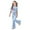 AB34 Light Blue, variant on Bainana 2 Pieces Clothing Set Stylish Outfit Flared Pants And Number Print Short Sleeve Crew Neck Top Daily Wear Youth Little Kids Fashion Comfort Fit Outfits Set Black Size 9-10 Years