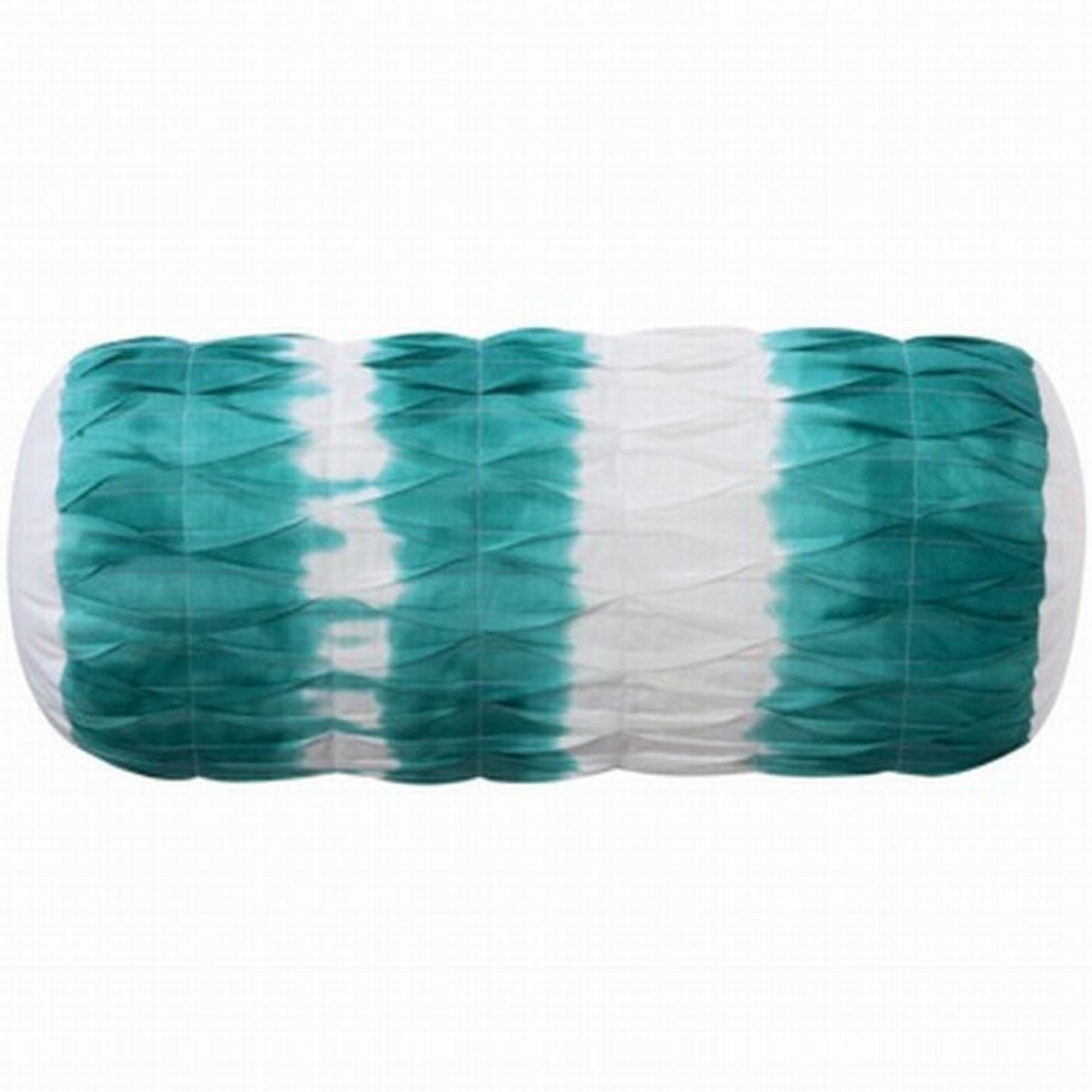 Blue Tie Dye Blue & White Bolster Throw Pillow Accent Toss Cushion