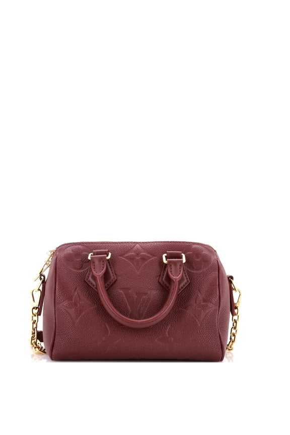 Pre-Owned Speedy Bandouliere Bag Monogram Empreinte Giant 20 By Rebag