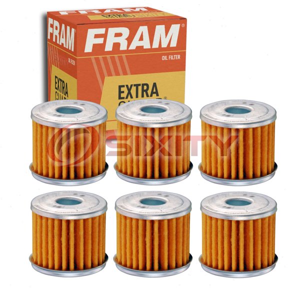 6 pc FRAM CH6096 Extra Guard Engine Oil Filters for 16099-002 382100 ABP/N10G-FF5369W FF1065 KN-126 Oil Change Lubricant Filters