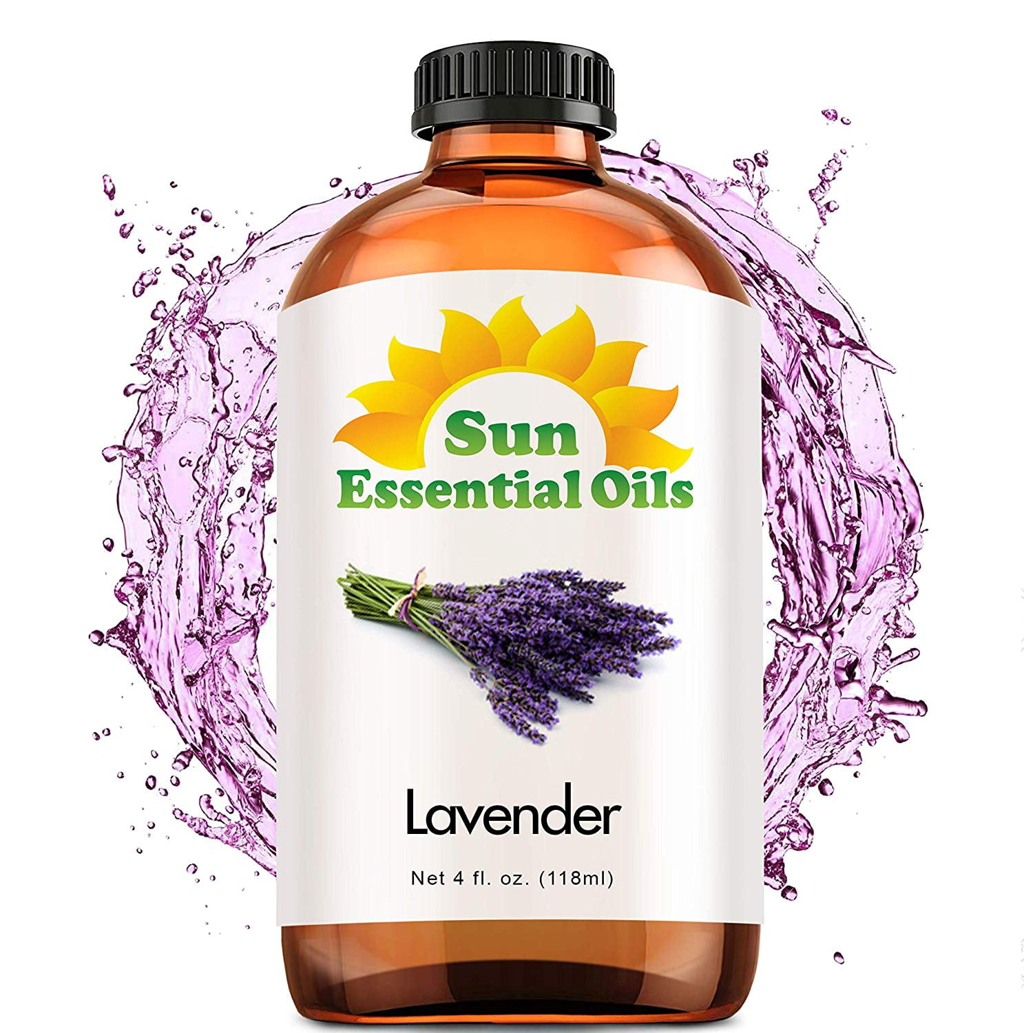 Sun Essential Oils 4oz Lavender Essential Oil 4 Fluid Ounces