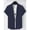 Navy, variant on YLSDY Men's Short Sleeve Golf Shirt with Chest Pocket, Solid Color Fashion Top for Weekend Getaways Navy S