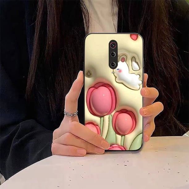 Funda de teléfono Anime 3D Vision Rabbit Sanrio para Redmi 9A 8A 6A Note 9 8 10 11S 8T Pro Max 9 K20 K30 K40 Pro PocoF3 Note11 5G Fivean unisex