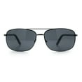 thumbnail image 3 of Mens Air Force Classic Narrow Rectangle Officer Cop Metal Rim Sunglasses Gunmetal - Black, 3 of 8
