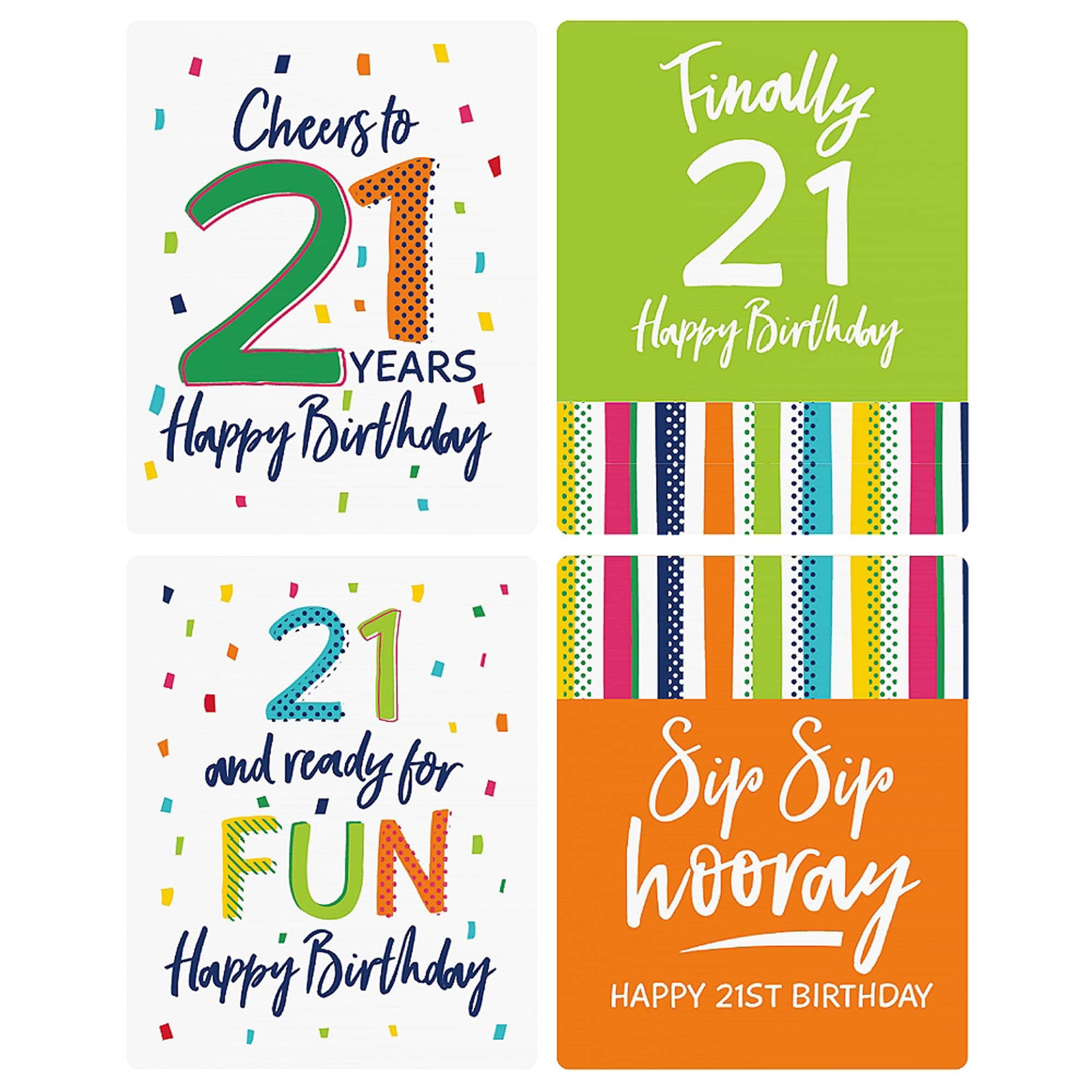 Big Dot of Happiness Cheers & Beers to 21 Years - 21st Birthday - Circle  Sticker Labels 24 Ct, 24 Count - Kroger