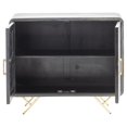 thumbnail image 4 of Crestview Collection 2-Door Wood Buffet & Sideboard Accent Cabinet in Black/Gold, 4 of 6